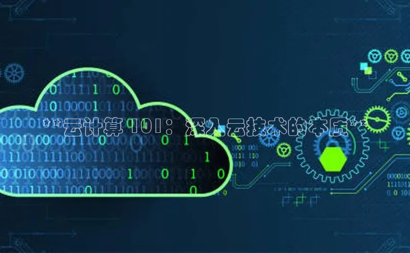 金年会官方网站入口汉得信息**云计算 101：深入云技术的本质**